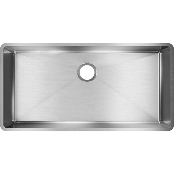 Elkay Crosstown 36-1/2"x18-1/2"x9", 1-Bowl Undermount Sink SS